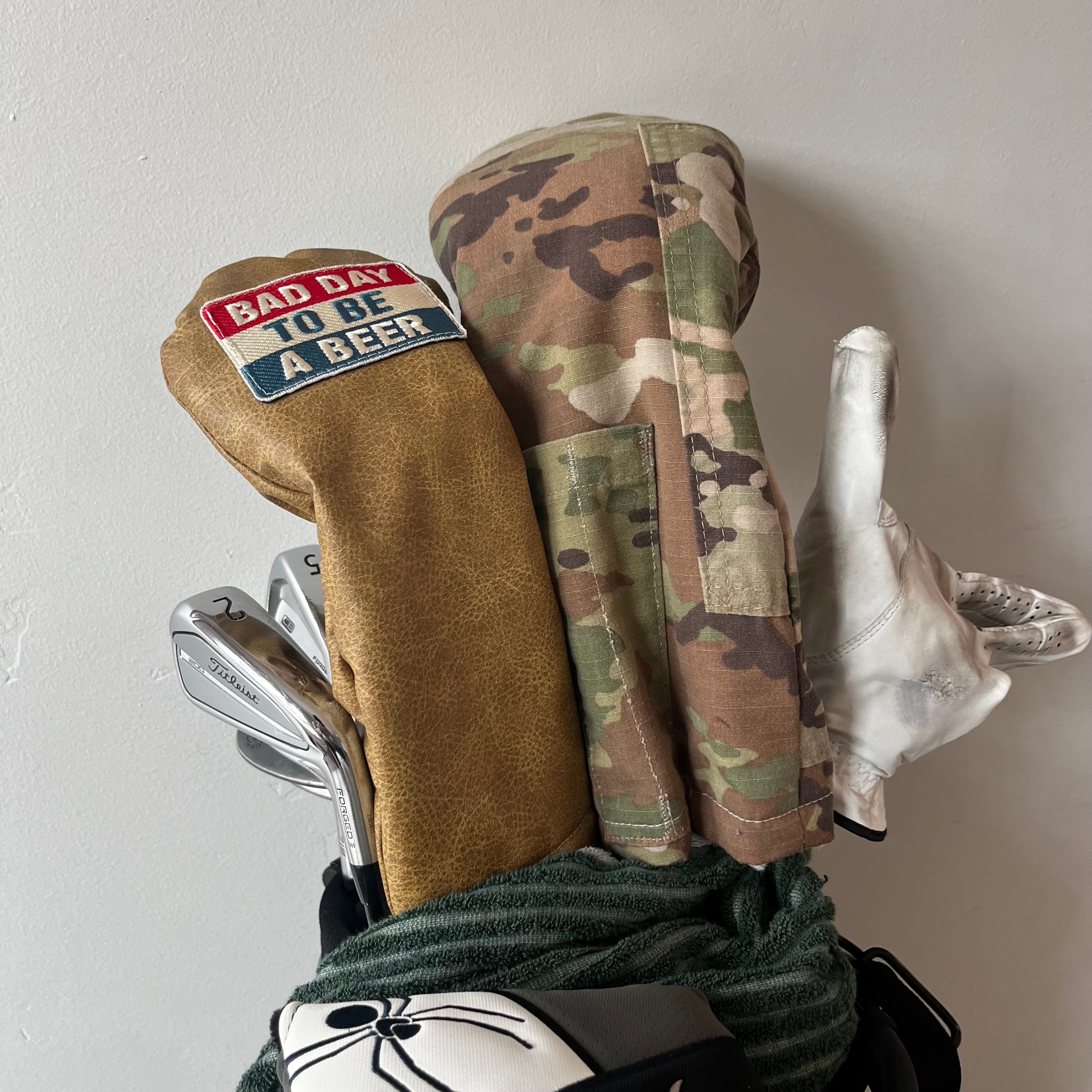 "Bad Day to Be a Beer" Patch Custom Fairway Wood Golf Headcover